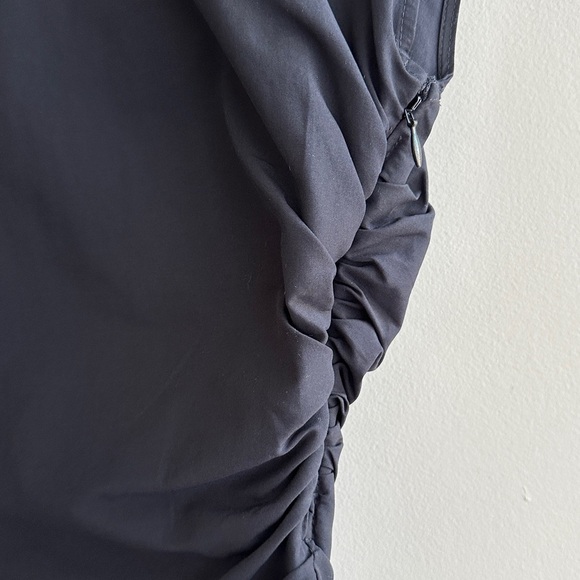 Maeve Mock-Neck Asymmetrical Muscle Top, Black, Size XXS, NWT - Picture 10 of 16